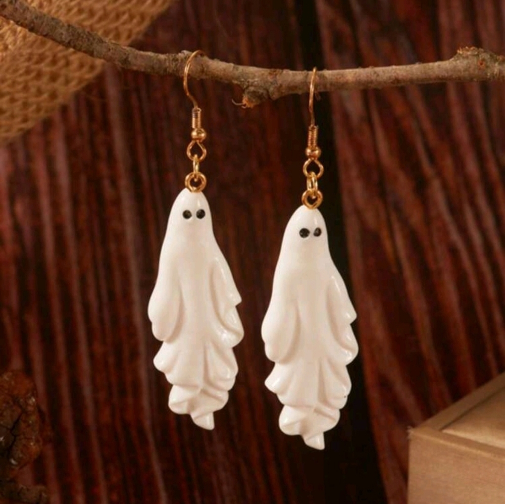 Cute Ghost👻 Dangle Drop Earrings New!
